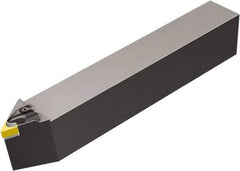 Sandvik Coromant - CDNNN, Neutral Cut, 27.5° Lead Angle, 50mm Shank Height x 40mm Shank Width, Negative Rake Indexable Turning Toolholder - 300mm OAL, DNGN 15 07 08, DNG 452 Insert Compatibility, Series T-Max - Apex Tool & Supply
