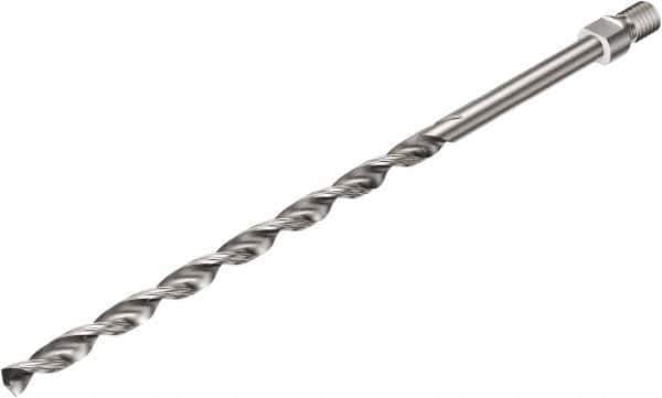 Sandvik Coromant - 9.53mm 135° Solid Carbide Jobber Drill - Uncoated, Right Hand Cut, 152.4mm OAL - Apex Tool & Supply