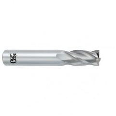 5/8 Dia. x 3-1/2 Overall Length 4-Flute .090 C/R Solid Carbide SE End Mill-Round Shank-Center Cutting-Uncoated - Apex Tool & Supply