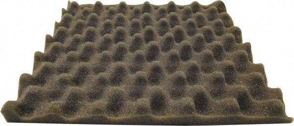 Singer Safety - 27" Long x 54" Wide, Polyester Polyurethane Convoluted Foam - Dept of Transportation MVSS #302, Underwriters Laboratories UL94 #HF-1 Specification, Charcoal Gray - Apex Tool & Supply
