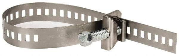 IDEAL TRIDON - SAE Size 32, 11/16 to 2-5/8" Diam, Stainless Steel Double Lock Hose Worm Drive Clamp - Material Grade 301 - Apex Tool & Supply