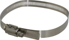 IDEAL TRIDON - SAE Size 80, 2-7/16 to 5-1/2" Diam, Stainless Steel Quick Engagement Hose Worm Drive Clamp - Material Grade 304 - Apex Tool & Supply