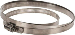 IDEAL TRIDON - SAE Size 318, 17-1/2 to 20-3/8" Diam, Stainless Steel Quick Engagement Hose Worm Drive Clamp - Material Grade 304 - Apex Tool & Supply