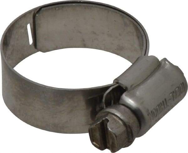 IDEAL TRIDON - SAE Size 12, 11/16 to 1-1/4" Diam, Stainless Steel Lined Worm Drive Clamp - Material Grade 316 - Apex Tool & Supply