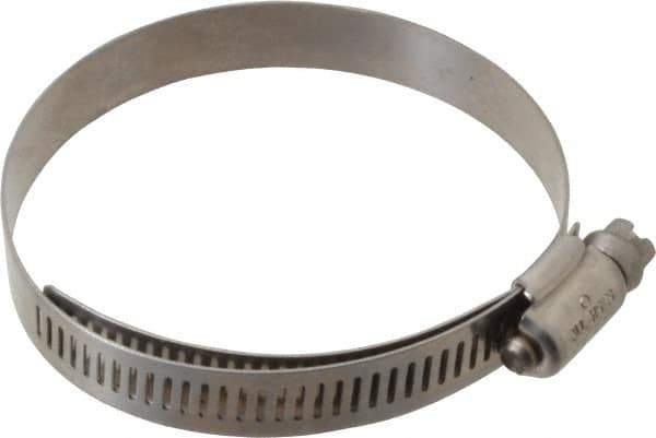 IDEAL TRIDON - SAE Size 40, 2-1/16 to 3" Diam, Stainless Steel Lined Worm Drive Clamp - Material Grade 316 - Apex Tool & Supply