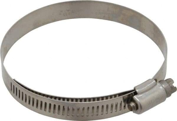 IDEAL TRIDON - SAE Size 48, 2-9/16 to 3-1/2" Diam, Stainless Steel Lined Worm Drive Clamp - Material Grade 316 - Apex Tool & Supply