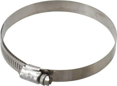 IDEAL TRIDON - SAE Size 56, 3-1/16 to 4" Diam, Stainless Steel Lined Worm Drive Clamp - Material Grade 316 - Apex Tool & Supply