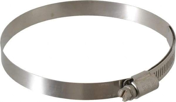 IDEAL TRIDON - SAE Size 64, 3-9/16 to 4-1/2" Diam, Stainless Steel Lined Worm Drive Clamp - Material Grade 316 - Apex Tool & Supply