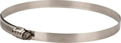 IDEAL TRIDON - SAE Size 96, 5-9/16 to 6-1/2" Diam, Stainless Steel Lined Worm Drive Clamp - Material Grade 316 - Apex Tool & Supply