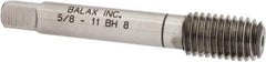 Balax - 5/8-11 UNC H8 Thread Limit Bottoming Thread Forming Tap - High Speed Steel, Bright Finish, 3-13/16" OAL, 1" Thread Length, Right Hand Thread, Series BXB - Apex Tool & Supply