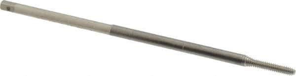 Balax - #4-40 UNC H4 Bright Finish High Speed Steel Thread Forming Extension Tap - Bottoming Chamfer, 4" OAL, 9/16" Thread Length, 2B/3B Class of Fit, Series BXEXT - Apex Tool & Supply