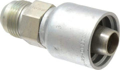 Parker - 1-1/16-12 Male JIC 37D Flare Steel Hydraulic Hose Male Rigid Fitting - -12 Hose Size, 3/4" Hose Diam, Series 43 - Apex Tool & Supply