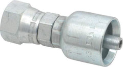 Parker - 3/8 Thread Hydraulic Hose Fitting - -4 Hose Size, 1/4" Hose Diam - Apex Tool & Supply