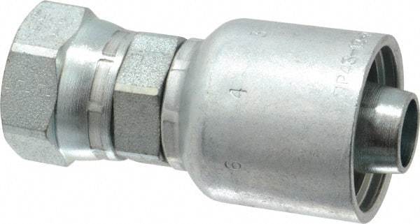 Parker - 3/4 Thread Hydraulic Hose Fitting - -12 Hose Size, 3/4" Hose Diam - Apex Tool & Supply