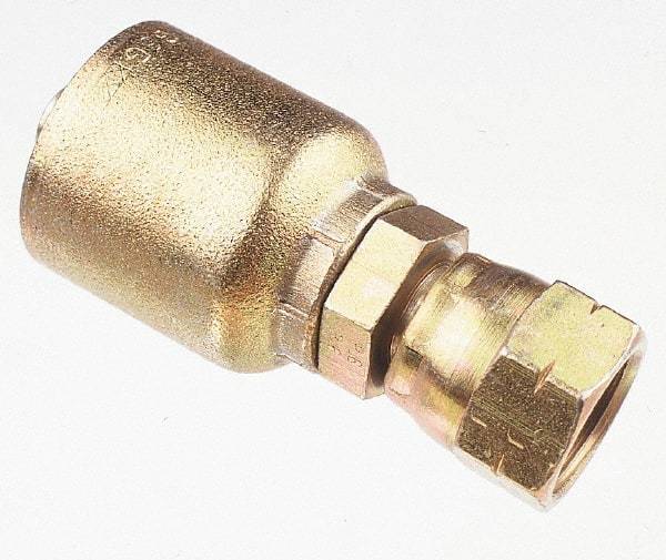 Parker - 3/4 Thread Hydraulic Hose Fitting - -12 Hose Size, 3/4" Hose Diam - Apex Tool & Supply