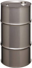 Made in USA - 16 Gallon Cylindrical Stainless Steel Tight Head Drum - 27" High x 14" Diam - Apex Tool & Supply