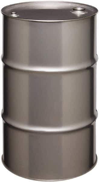 Made in USA - 30 Gallon Cylindrical Stainless Steel Tight Head Drum - 27-1/2" High x 18-1/4" Diam - Apex Tool & Supply
