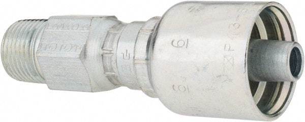 Parker - 3/8 Thread Hydraulic Hose Fitting - -6 Hose Size, 3/8" Hose Diam - Apex Tool & Supply