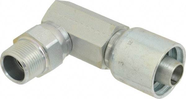 Parker - 3/4 Thread Hydraulic Hose Fitting - -12 Hose Size, 3/4" Hose Diam - Apex Tool & Supply