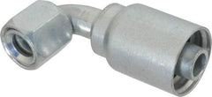 Parker - 7/8-14 Female JIC Steel Hydraulic Hose Female JIC Swivel & 90° Elbow & Short Drop - -10 Hose Size, 5/8" Hose Diam, Series 43 - Apex Tool & Supply