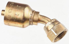 Parker - 5/8 Thread Hydraulic Hose Fitting - -10 Hose Size, 5/8" Hose Diam - Apex Tool & Supply