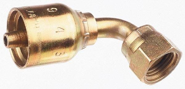 Parker - 1/2 Thread Hydraulic Hose Fitting - -8 Hose Size, 1/2" Hose Diam - Apex Tool & Supply