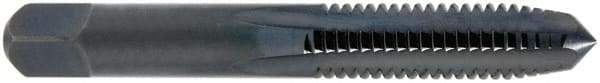 OSG - M16x1.50 Metric Fine 2B 4 Flute Bright Finish High Speed Steel Straight Flute Standard Hand Tap - Plug, Right Hand Thread, 95mm OAL, 45mm Thread Length, Oversize - Exact Industrial Supply