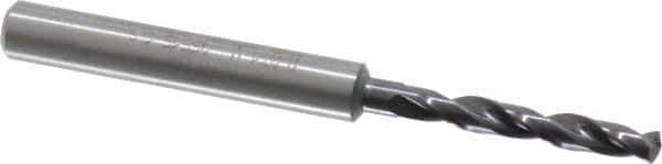 Guhring - 3.6mm 140° Solid Carbide Jobber Drill - FIREX Finish, Right Hand Cut, Spiral Flute, Straight Shank, 66mm OAL, SU Point - Apex Tool & Supply
