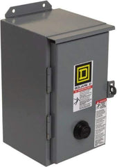 Square D - 208 Coil VAC at 60 Hz, 27 Amp, NEMA Size 1, Nonreversible Enclosed Enclosure NEMA Motor Starter - 3 hp at 1 Phase, 12 Enclosure Rating - Apex Tool & Supply