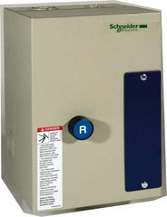Schneider Electric - 9 Amp, 600 Coil VAC, Nonreversible Enclosed IEC Motor Starter - 1 Phase Hp: 0.3 at 120 VAC, 1 at 240 VAC, 3 Phase Hp: 2 at 208 VAC, 2 at 230 VAC, 5 at 460 VAC, 7.5 at 575 VAC - Apex Tool & Supply