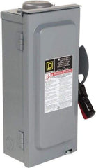 Square D - 30 Amp, 600 VAC/VDC, 3 Pole Nonfused Safety Switch - NEMA 3R, 10 hp at 600 VAC, 15 at 600 VDC (Single Phase), 30 hp at 600 VAC, 15 hp at 600 VDC (Triple Phase) - Apex Tool & Supply