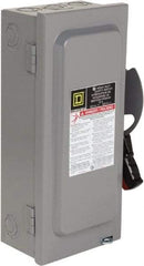 Square D - 30 Amp, 600 VAC/VDC, 3 Pole Nonfused Safety Switch - NEMA 1, 10 hp at 600 VAC, 15 at 600 VDC (Single Phase), 30 hp at 600 VAC, 15 hp at 600 VDC (Triple Phase) - Apex Tool & Supply