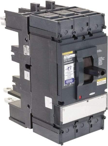 Square D - 600 Volt, 400 Amp, Automatic Molded Case Switch - 3, 4 Pole, 100 at 480 VAC kA Interrupting Rating, Plug In Connection, 5.51 Inch Wide x 1 Inch Deep x 13.38 Inch High - Apex Tool & Supply