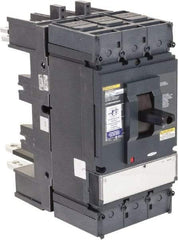 Square D - 600 Volt, 400 Amp, Automatic Molded Case Switch - 3, 4 Pole, 100 at 480 VAC kA Interrupting Rating, Plug In Connection, 5.51 Inch Wide x 1 Inch Deep x 13.38 Inch High - Apex Tool & Supply