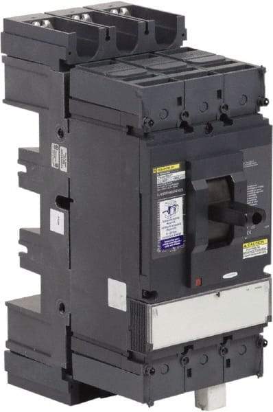 Square D - 600 Volt, 600 Amp, Automatic Molded Case Switch - 3, 4 Pole, 100 at 480 VAC kA Interrupting Rating, Plug In Connection, 5.51 Inch Wide x 6.61 Inch Deep x 13.38 Inch High - Apex Tool & Supply