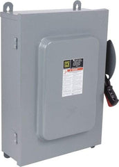 Square D - 60 Amp, 600 VAC, 6 Pole Nonfused Safety Switch - NEMA 12 & 3R, 60 hp at 600 VAC (Triple Phase), 6PST Contact Form - Apex Tool & Supply