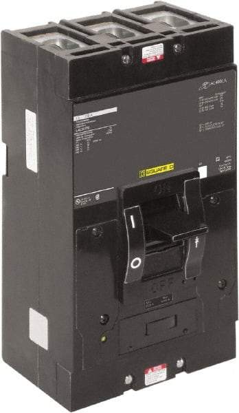 Square D - 350 Amp, 600 V, 3 Pole, Panel Mount Molded Case Circuit Breaker - Thermal Magnetic Trip, Multiple Breaking Capacity Ratings - Apex Tool & Supply