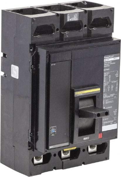Square D - 400 Amp, 600 VAC, 3 Pole, Unit Mount Molded Case Circuit Breaker - Electronic Trip, 18 kA at 600 VAC Breaking Capacity, 3/0 (Aluminum), 3/0 (Copper) AWG, 8.05 Inch Deep x 12.86 Inch High x 8.27 Inch Wide - Apex Tool & Supply