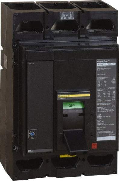 Square D - 600 Amp, 600 V, 3 Pole, Panel Mount Molded Case Circuit Breaker - Multiple Breaking Capacity Ratings - Apex Tool & Supply