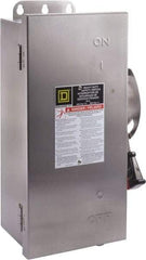 Square D - 60 Amp, 600 VAC, 600 VDC, 3 Pole Nonfused Safety Switch - NEMA 12, 3, 3R, 4 & 4X, 30 hp at 600 VAC (Single Phase), 60 hp at 600 VAC, 30 hp at 600 VDC (Triple Phase) - Apex Tool & Supply
