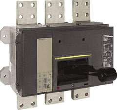 Square D - 1600 Amp, 600 VAC, 3 Pole, Panel Mount Molded Case Circuit Breaker - Electronic Trip, Multiple Breaking Capacity Ratings, 3/0 AWG - Apex Tool & Supply
