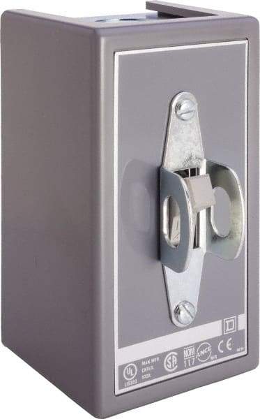 Square D - 3 Poles, 30 Amp, Open Toggle Manual Motor Starter - 1 hp at 90 VDC, 10 hp at 460 VAC, 10 hp at 575 VAC, 1-1/2 hp at 230 VDC, 2 hp at 115 VAC, 2 hp at 115 VDC & 7-1/2 hp at 230 VAC, CE, CSA & UL Listed - Apex Tool & Supply