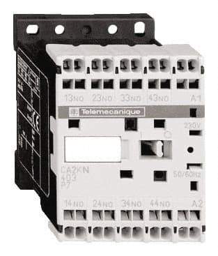 Schneider Electric - 2NC/2NO, 110 VAC at 50/60 Hz Control Relay - 17 V - Apex Tool & Supply