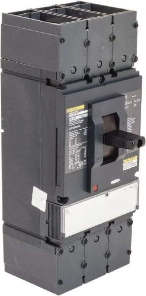 Square D - 600 Volt, 600 Amp, Automatic Molded Case Switch - 3 Pole, 100 at 480 VAC, 125 at 240 VAC, 50 at 600 VAC kA Interrupting Rating, Line/Load Lug Connection - Apex Tool & Supply