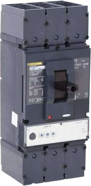 Square D - 600 Amp, 600 VAC, 3 Pole, Panel Mount Molded Case Circuit Breaker - Electronic Trip, Multiple Breaking Capacity Ratings, 2 AWG - Apex Tool & Supply