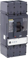 Square D - 600 Amp, 600 VAC, 3 Pole, Panel Mount Molded Case Circuit Breaker - Electronic Trip, Multiple Breaking Capacity Ratings, 2 AWG - Apex Tool & Supply