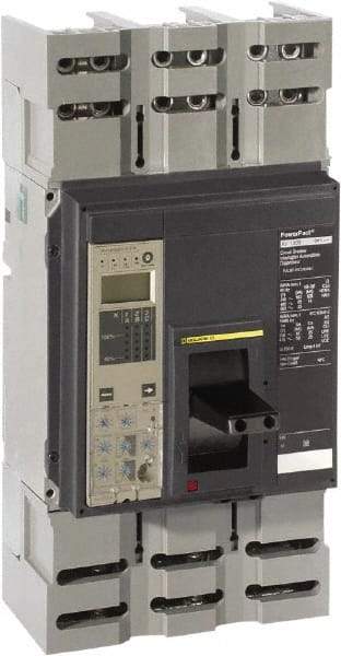 Square D - 1200 Amp, 600 VAC, 3 Pole, Panel Mount Molded Case Circuit Breaker - Electronic Trip, Multiple Breaking Capacity Ratings, 3/0 AWG - Apex Tool & Supply