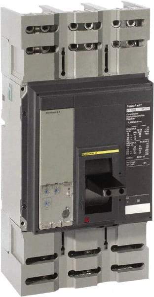 Square D - 1200 Amp, 600 VAC, 3 Pole, Panel Mount Molded Case Circuit Breaker - Electronic Trip, Multiple Breaking Capacity Ratings, 3/0 AWG - Apex Tool & Supply