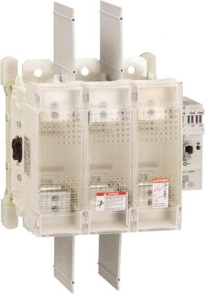 Schneider Electric - 3 Pole, 600 Volt, 400 Amp, Pressure Plate Fuse Holder - Compatible with J Class, 259mm Wide Fuse - Apex Tool & Supply