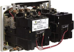 Square D - 3 Pole, 110 Coil VAC at 50 Hz and 120 Coil VAC at 60 Hz, 90 Amp NEMA Contactor - Open Enclosure, 50 Hz at 110 VAC and 60 Hz at 120 VAC - Apex Tool & Supply